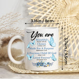 Personalized Christian Init Letter Gifts For Women Coffee Mug Religious