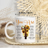Personalized Christian Gifts for Women Init Letter Coffee Mug Religious Mug Custom Name