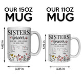 Personalized Custom Map Distance Sister Mug Coffee Mug 11Oz 15Oz