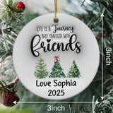 Personalized Friendship Christmas Ornament Custom 3D Inflated Effect Ornaments