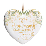 Personalized Ornament Anniversary Marriage Gift for Couple