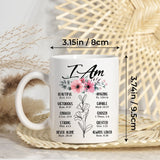 Personalized Christian Gifts For Women Init Letter Coffee Mug 11Oz