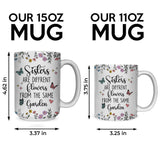 Personalized Custom Map Distance Effect Sister Coffee Mug, Sister Gifts For Birthday