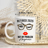 Personalized Customized Retirement Gift For Woman Init Letter Custom Coffee Mug 11Oz