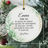 Personalized Thank You Ornament 3D Inflated Effect, Appreciation Gift For Women