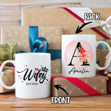 Personalized Customized Gift For Wife Init Letter Custom Coffee Mug 11Oz