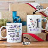 Personalized Customized Christian Gifts Init Letter Religious Mug Custom Name