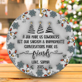 Personalized Ornament 3D Inflated Effect Coworker Gifts For Women
