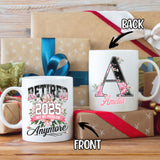 Personalized Gifts For Women Init Letter Custom Mug 11Oz Retirement Gift