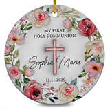 Personalized Christian Holy Communion Custom 3D Inflated Effect Ornament