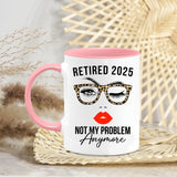 Personalized Customized Retirement Gift For Woman Init Letter Custom Coffee Mug 11Oz