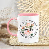 Personalized Christian Mug Gifts for Women Init Letter Mug 11Oz Religious Mug