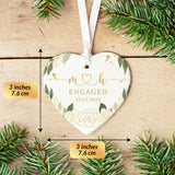 Personalized Ornament Engagement Gifts for Couples
