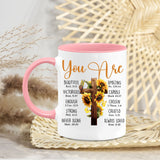 Personalized Christian Gifts for Women Init Letter Coffee Mug Religious Mug Custom Name
