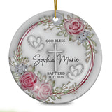 Personalized Christian Custom 3D Inflated Effect Ornament Custom Name Religious