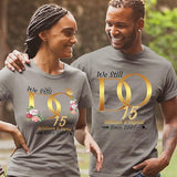 Personalized Anniversary T Shirt - 1st Aniversary Gift for Her, Him, Husband, Wife