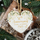 Personalized Ornament Anniversary Marriage Gift for Couple