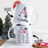 Personalized Christian Gifts For Women Init Letter Coffee Mug 11Oz