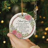 Personalized Thank You Christmas Ornament 3D Inflated Effect Appreciation Gift