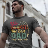 Personalized Gifts for Dad T Shirt - Hooked Best Dad