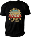 Personalized Gifts for Dad T Shirt - Fathers Day Shirts for Dad