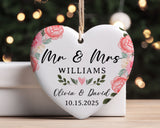 Personalized Wedding Ornament 2025, Mr and Mrs Christmas