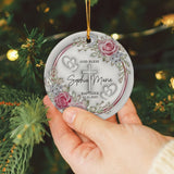 Personalized Christian Custom 3D Inflated Effect Ornament Custom Name Religious