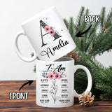 Personalized Christian Gifts For Women Init Letter Coffee Mug 11Oz