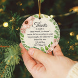 Personalized Thank You Ornament 3D Inflated Effect, Appreciation Gift For Women Thank You