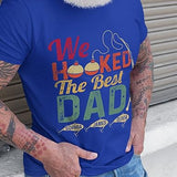 Personalized Gifts for Dad T Shirt - Hooked Best Dad