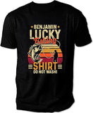 Personalized Gifts for Dad T Shirt - Lucky Fishing