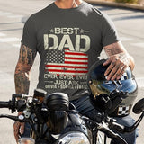 Personalized Gifts for Dad T Shirt - Dad Gifts from Daughter, Son - Dad Birthday Gift-Best Dad Ever Tshirt