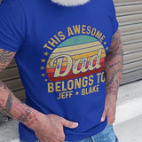 Personalized Gifts for Dad T Shirt - Fathers Day Shirts for Dad