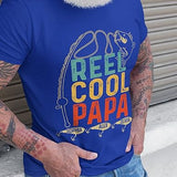 Personalized Gifts for Dad T Shirt - Reel Cool Papa