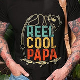 Personalized Gifts for Dad T Shirt - Reel Cool Papa