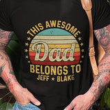 Personalized Gifts for Dad T Shirt - Fathers Day Shirts for Dad