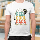 Personalized Gifts for Dad T Shirt - Reel Cool Papa