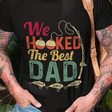 Personalized Gifts for Dad T Shirt - Hooked Best Dad