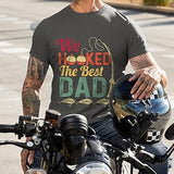 Personalized Gifts for Dad T Shirt - Hooked Best Dad