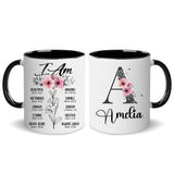 Personalized Christian Gifts For Women Init Letter Coffee Mug 11Oz
