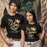 Personalized Matching Outfits for Couples - Husband and Wife Matching Outfits - Anniversary Shirts for Couples - King and Queen T Shirts