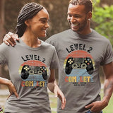 Personalized Anniversary T Shirt - Custom Year Wedding Gifts for Wife, Husband, Couple - Couple Gamer 2 Year Custom Shirt