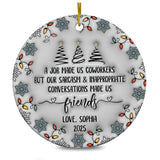 Personalized Ornament 3D Inflated Effect Coworker Gifts For Women